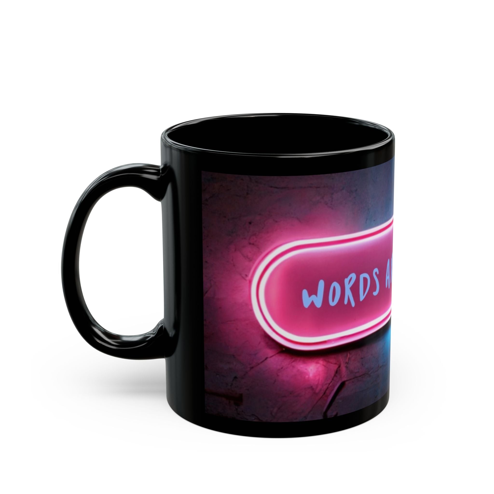 Neon Affirmation Mug - “Words Are Powerful”