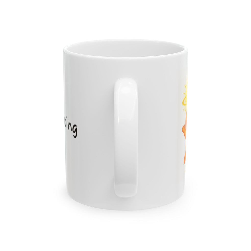 Mug - Keep Jumping 11oz/15oz Ceramic Mug with Inspirational Design