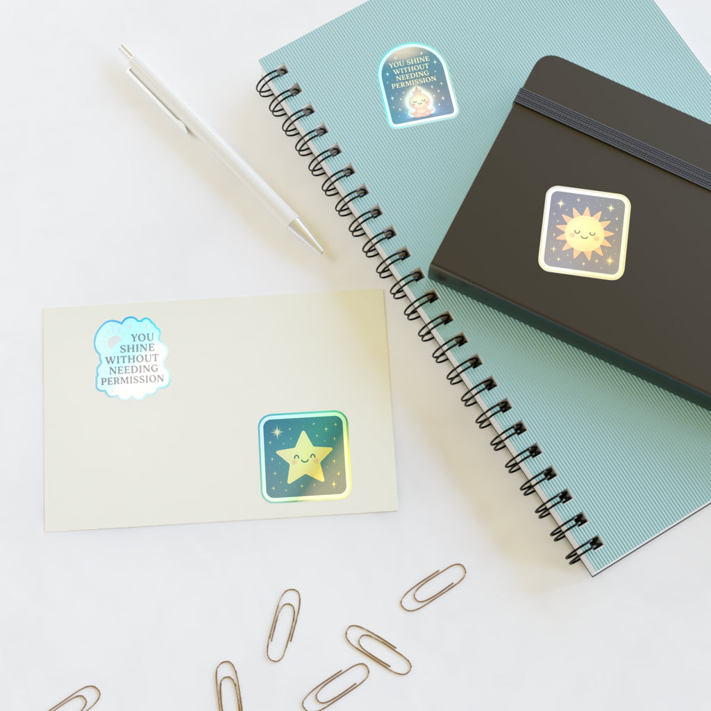 You Shine without needing Permission sticker sheet Fun Crafting | Journals, Planners, Scrapbooking, Kids' Parties, Gifts