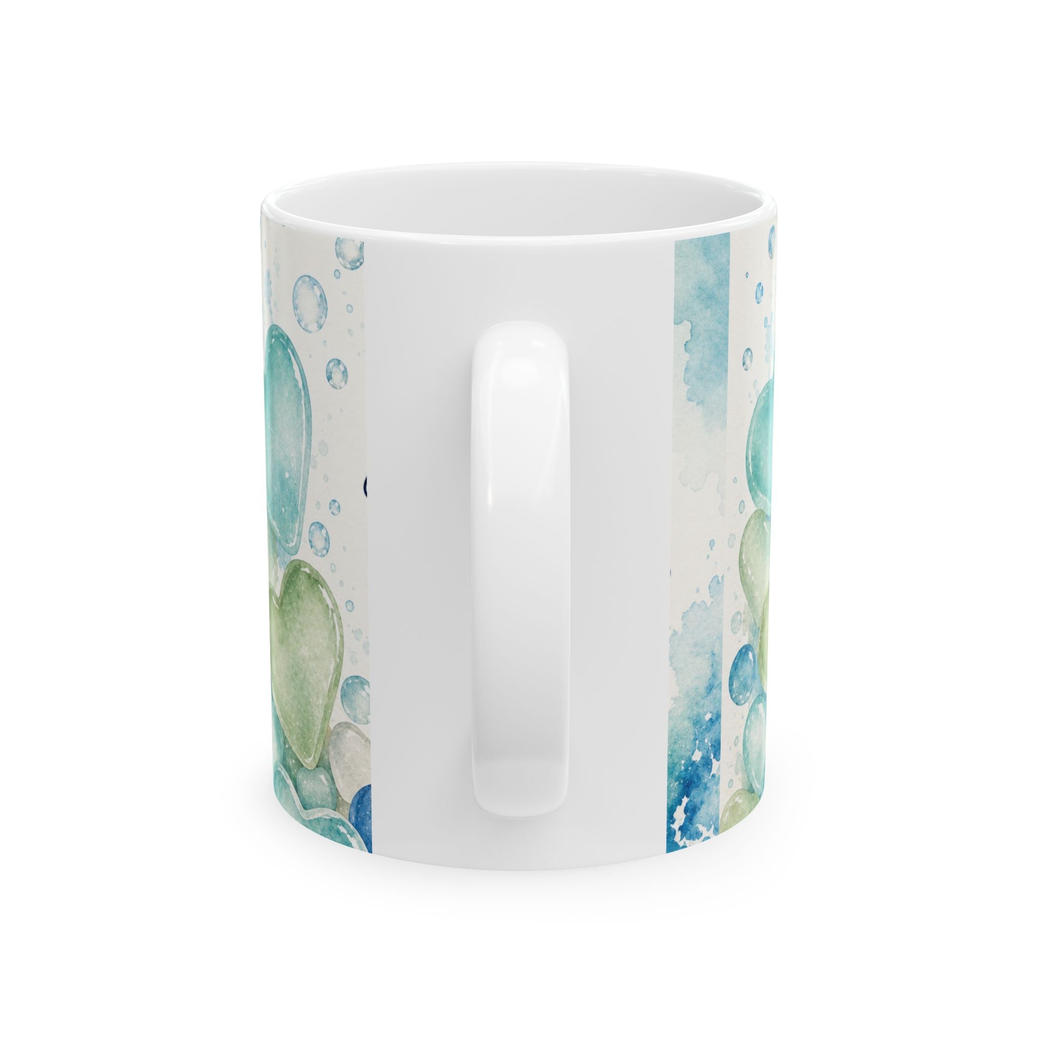 Like Sea Glass, Beautiful Things Take Time Mug | Coastal Inspiration Coffee Cup | Beach Lover Gift | Sea Glass Heart Mug | Ocean Quote Mug