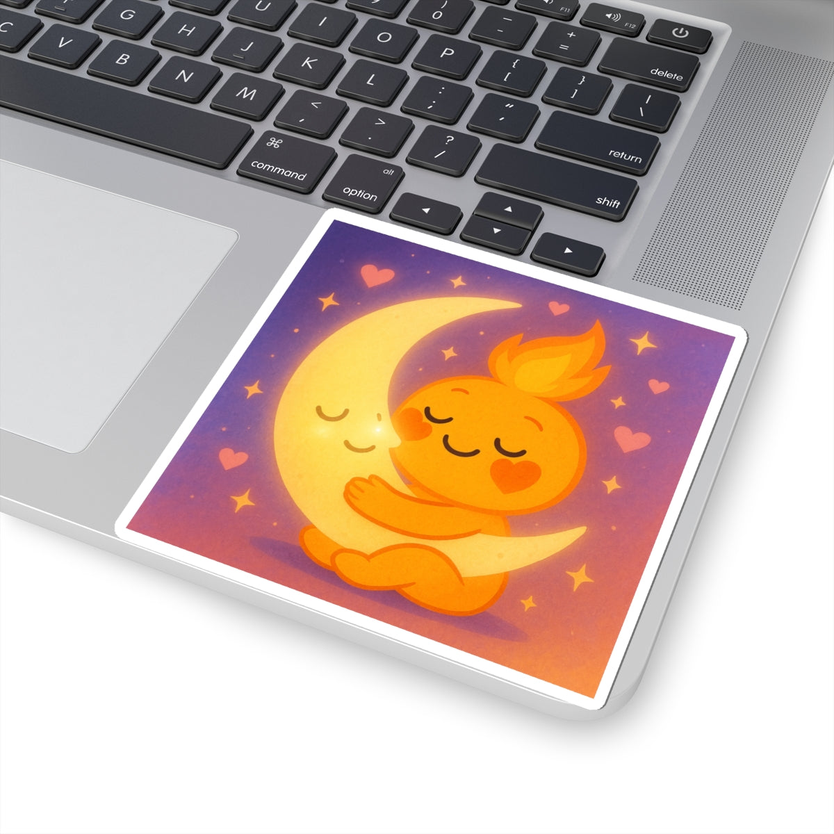 Spark Hugging the Moon Kiss-Cut Sticker