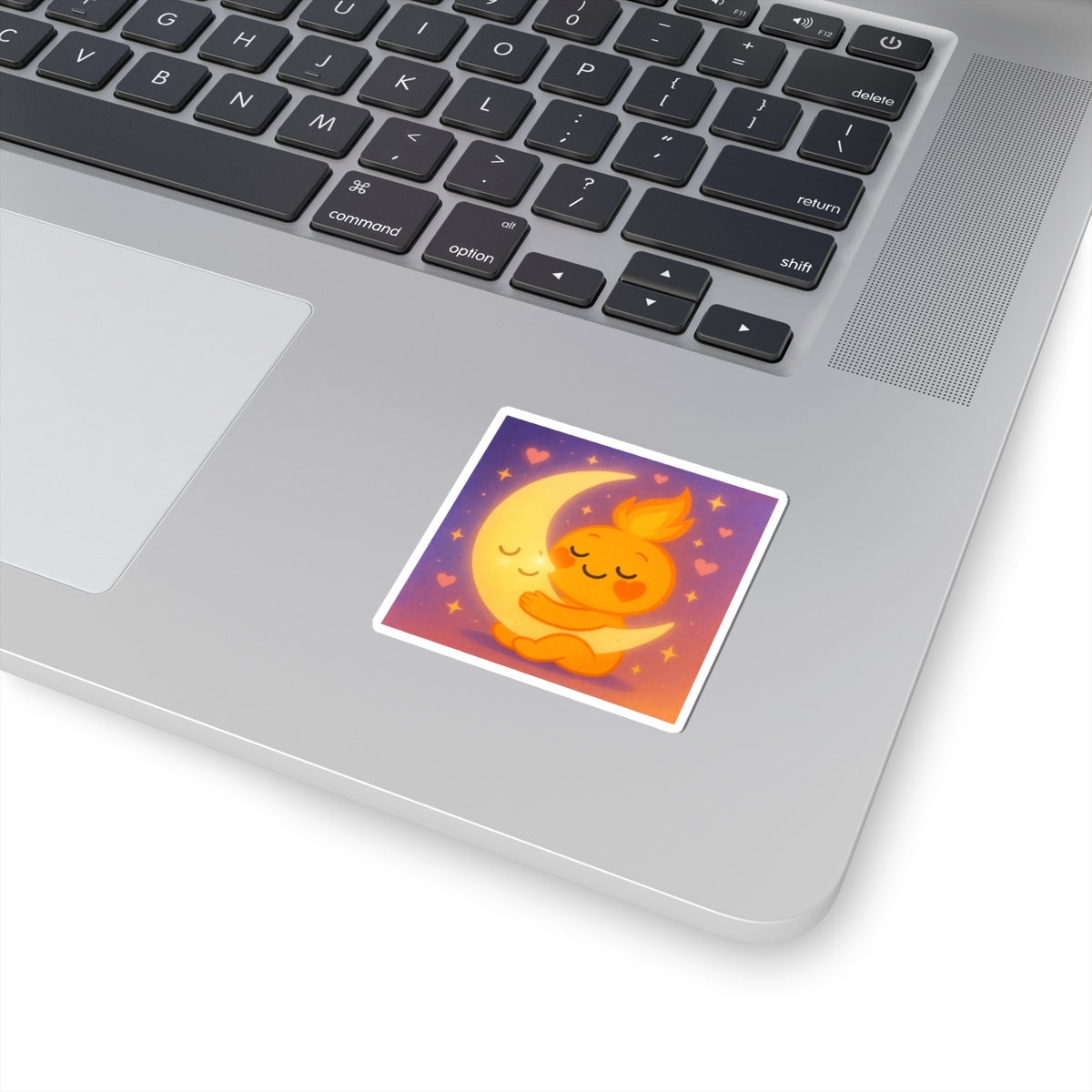 Spark Hugging the Moon Kiss-Cut Sticker