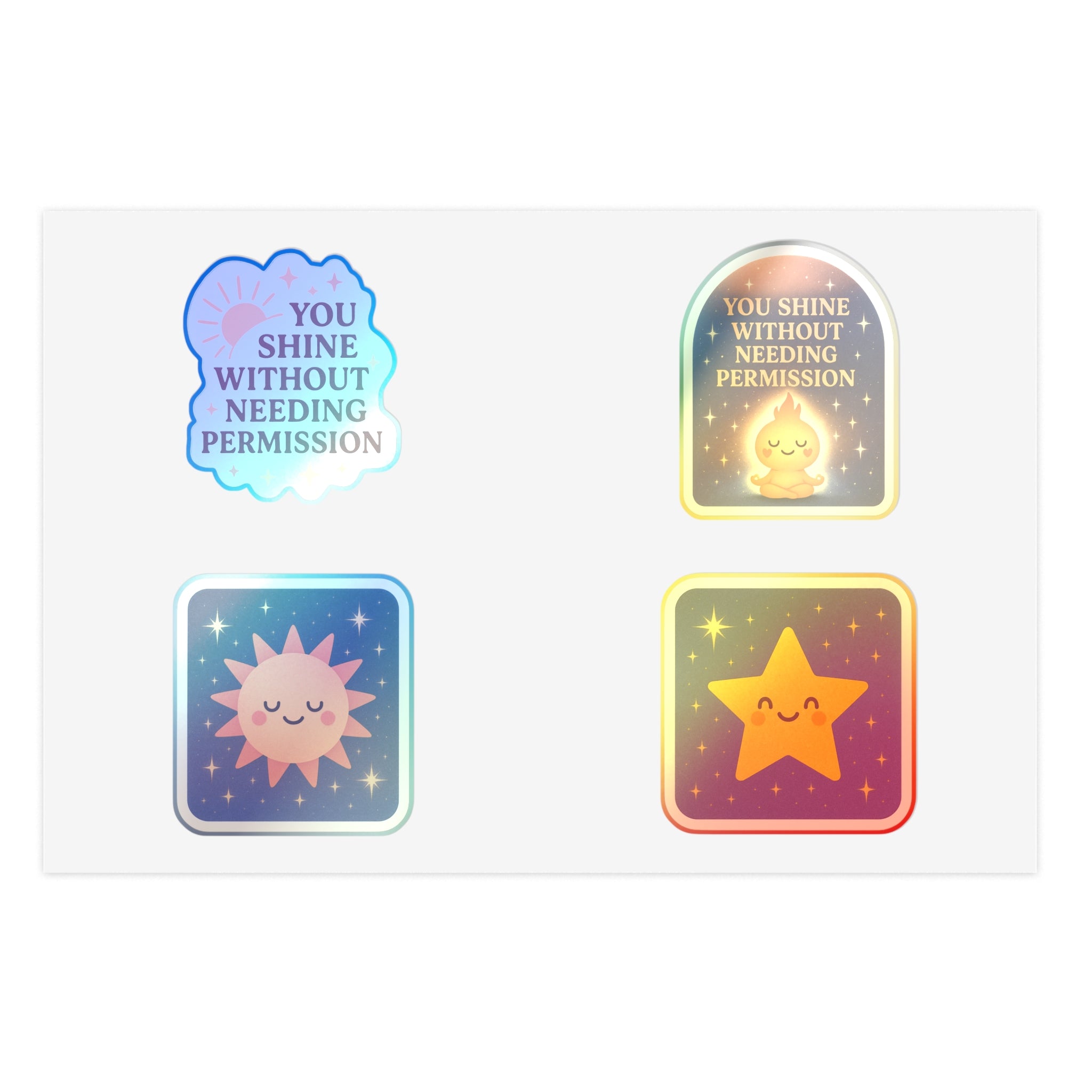 You Shine without needing Permission sticker sheet Fun Crafting | Journals, Planners, Scrapbooking, Kids' Parties, Gifts