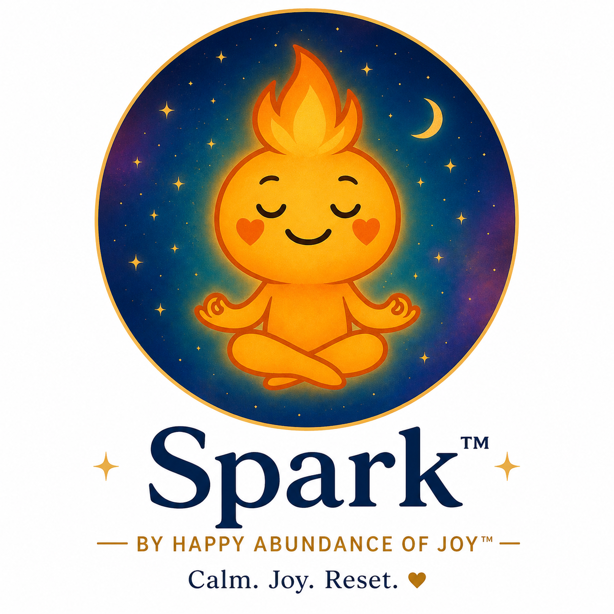 Spark™ Logo Sticker — by Happy Abundance of Joy™