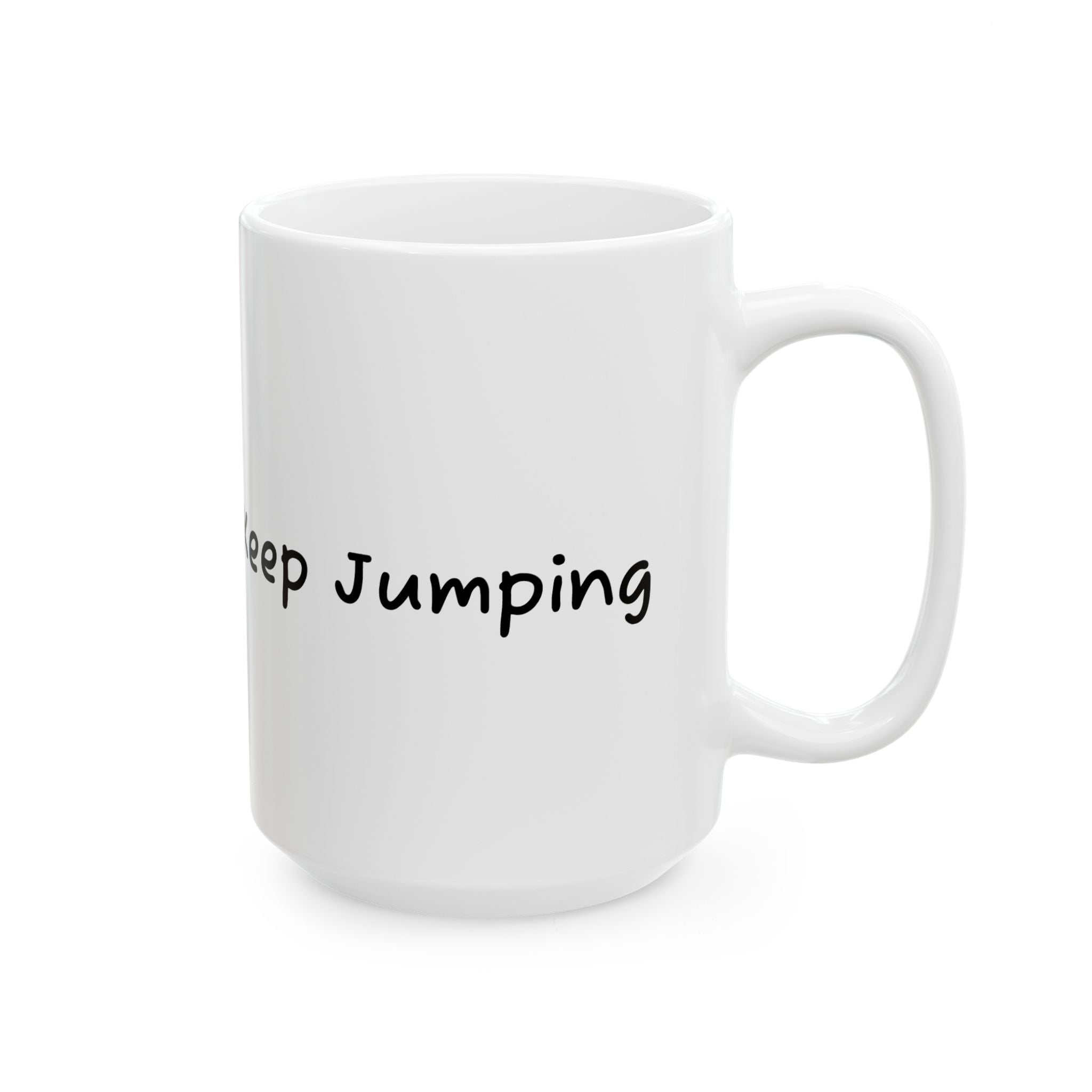 Keep Jumping Coffee Mug – Cute Spark Character Inspirational Ceramic Mug | 11oz & 15oz