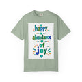 Happy Abundance of Joy™ Watercolor Unisex T-Shirt | Inspirational Graphic Tee | Positive Mindset Shirt | Feel Good Gift