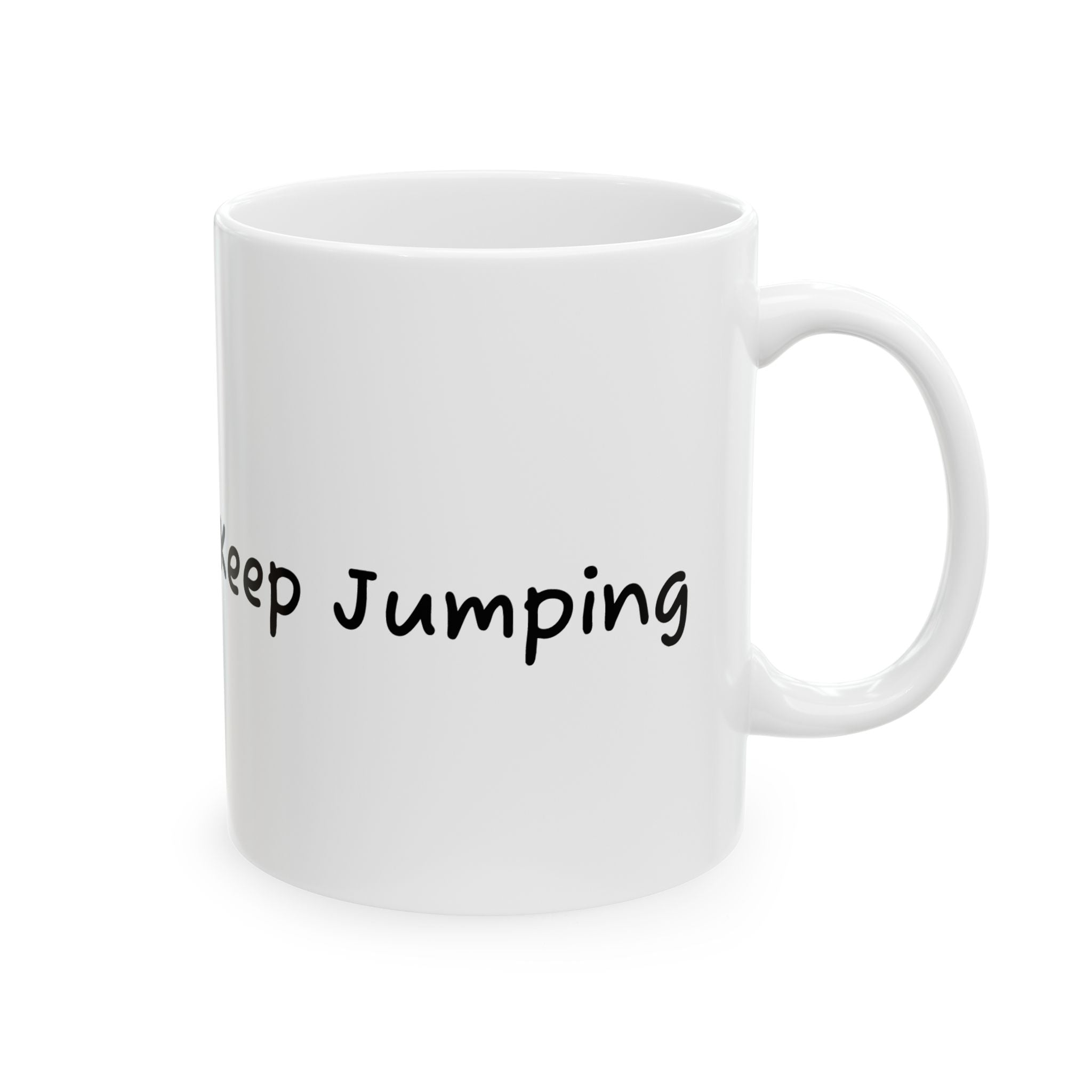 Keep Jumping Coffee Mug – Cute Spark Character Inspirational Ceramic Mug | 11oz & 15oz