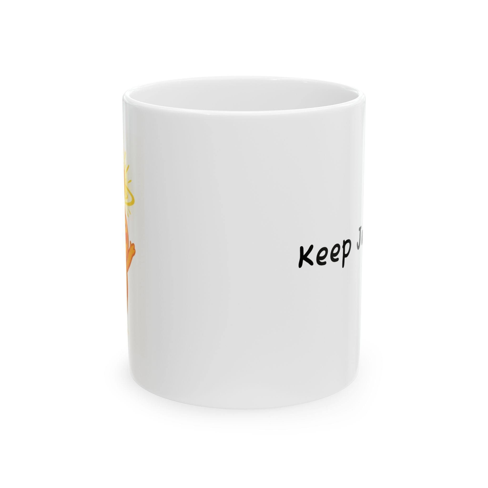 Mug - Keep Jumping 11oz/15oz Ceramic Mug with Inspirational Design