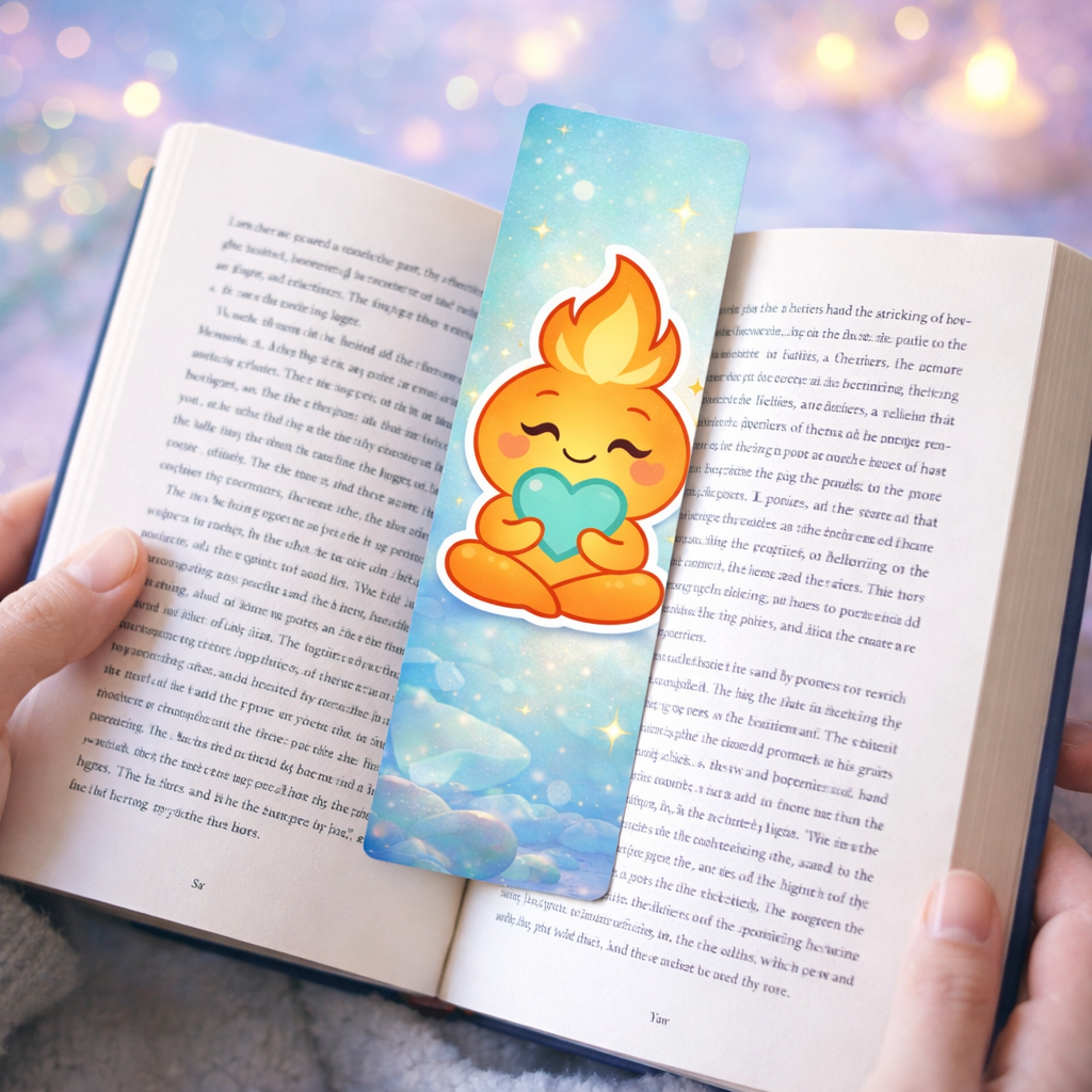 Spark Hug Bookmark | Cute Character Bookmark | Happy Abundance of Joy
