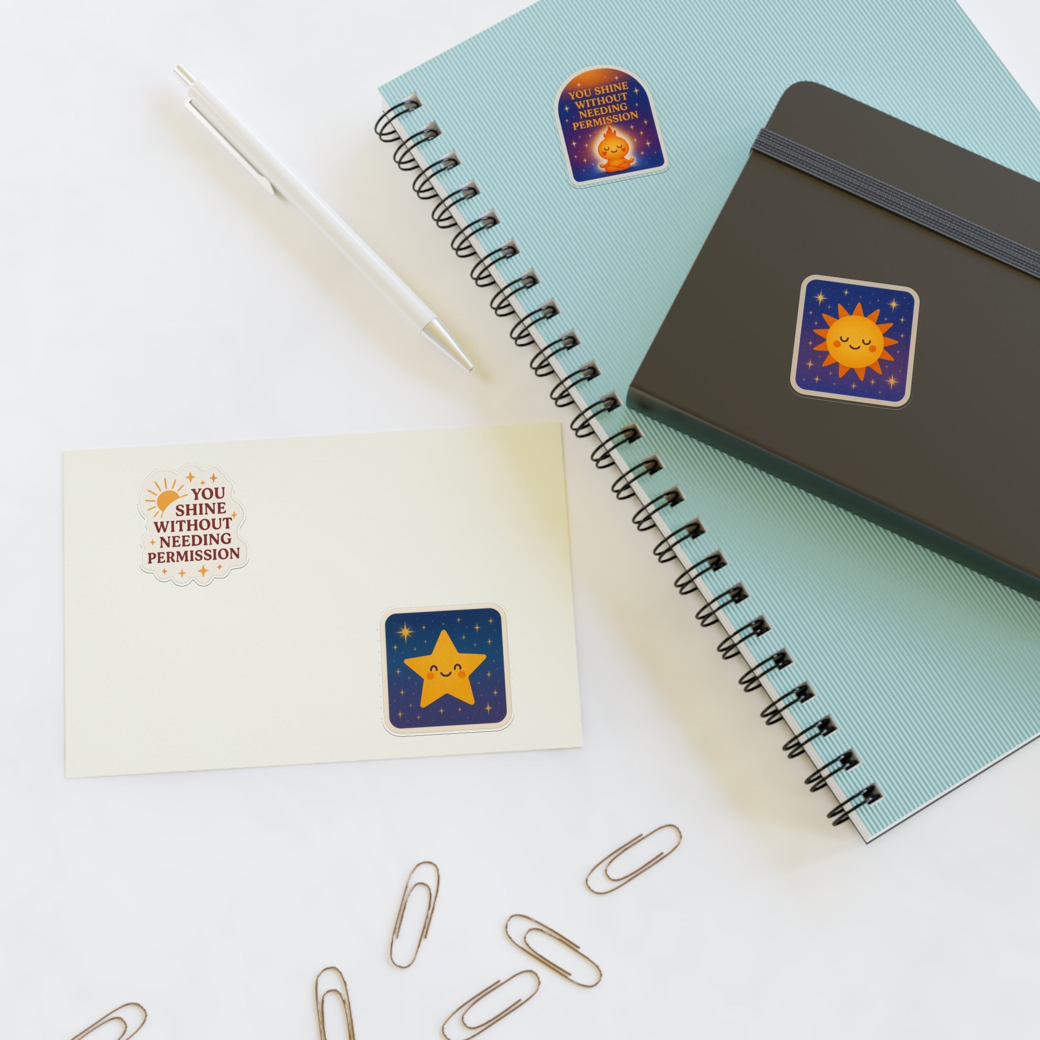 You Shine without needing Permission sticker sheet Fun Crafting | Journals, Planners, Scrapbooking, Kids' Parties, Gifts