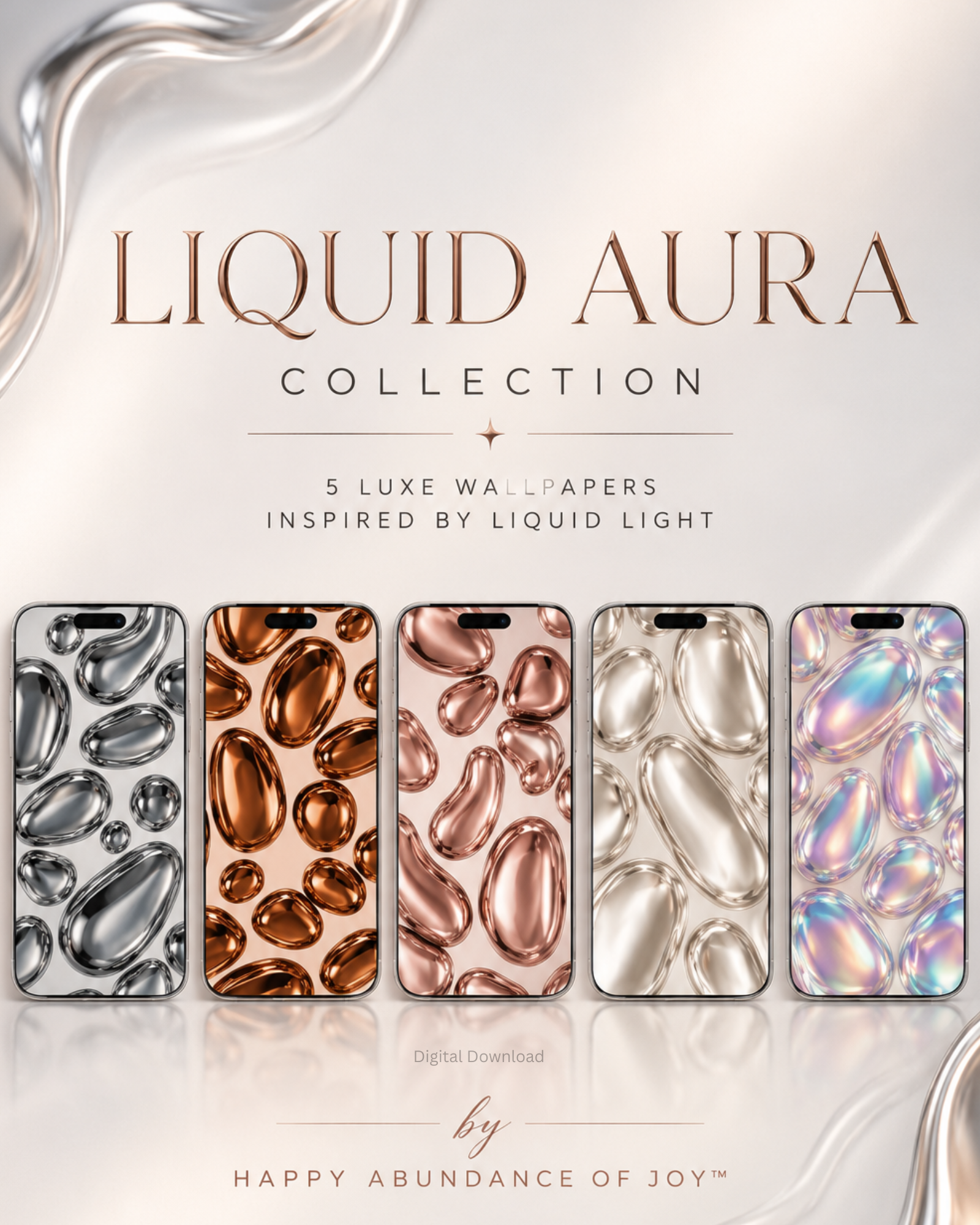 Liquid Aura Collection- Luxe Mobile Wallpapers