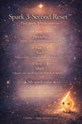 A Happy Abundance of Joy™ creation.

Spark 3-Second Reset™ by Happy Abundance of Joy™ 

A simple, powerful tool to help you shift your energy in just a few seconds. Spark 3-Second Reset™ – Printable