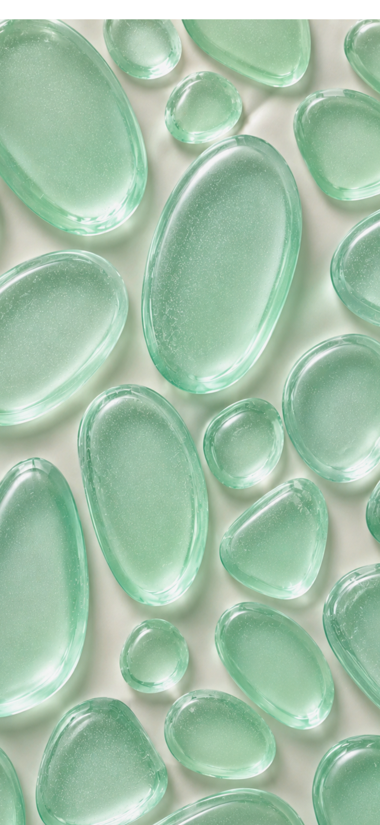 Coastal Sea Glass – Liquid Glass Wallpaper